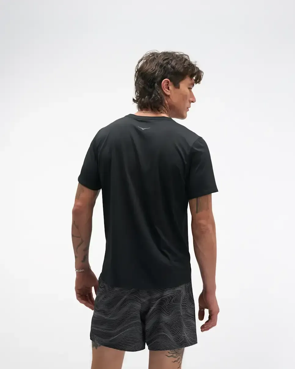 HOKA EveryRun Short Sleeve Black