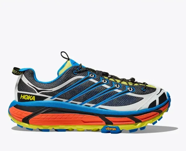 HOKA Mafate Three2 Black Diva Blue
