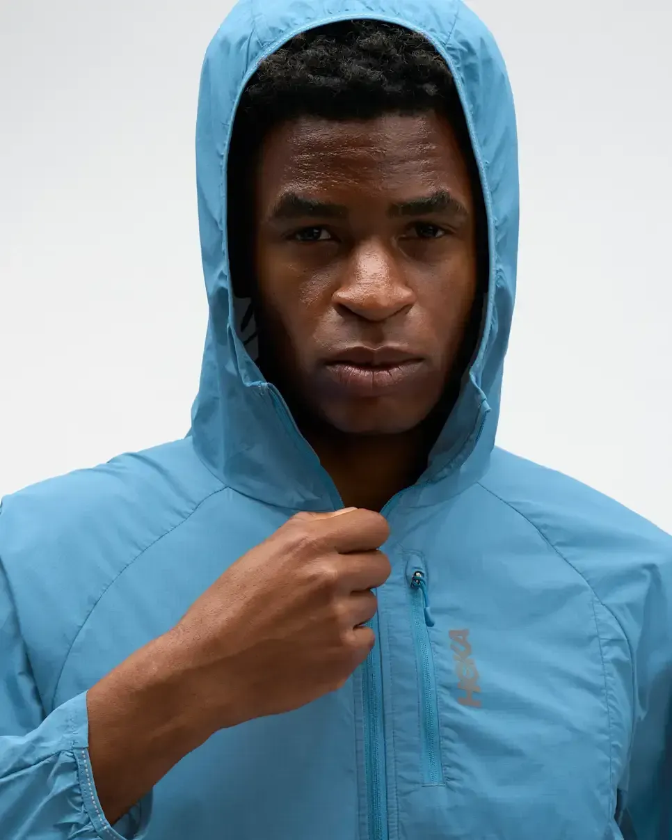 HOKA SkyFlow Wind Jacket Night Glow Blue