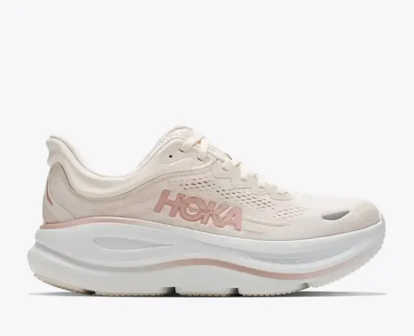 HOKA Bondi 9 Whisper White Rose Gold (Women's)