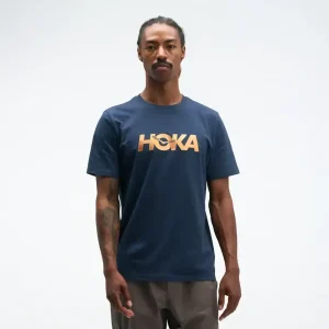 HOKA Core Logo Graphic Tee Varsity Navy Nold