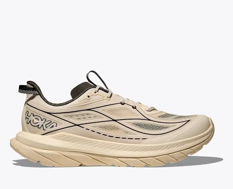 HOKA Mach Remastered Eggshell Asphalt Grey